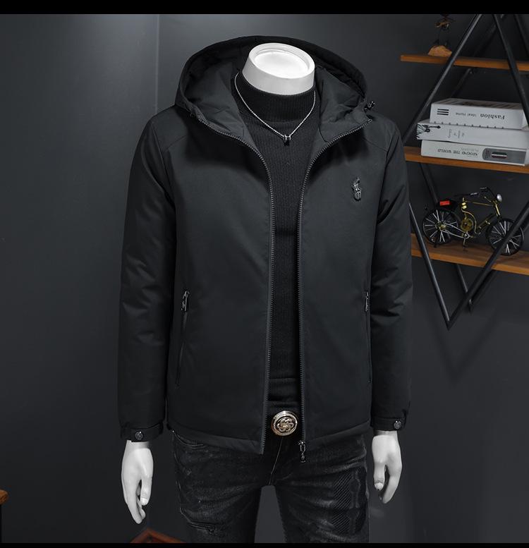 European Men s Fashion Hooded Down Jacket - Winter 2025 Collection M
