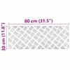 Stair Tread Step Right Angled 2 pcs Silver 80 x 30 cm Aluminum