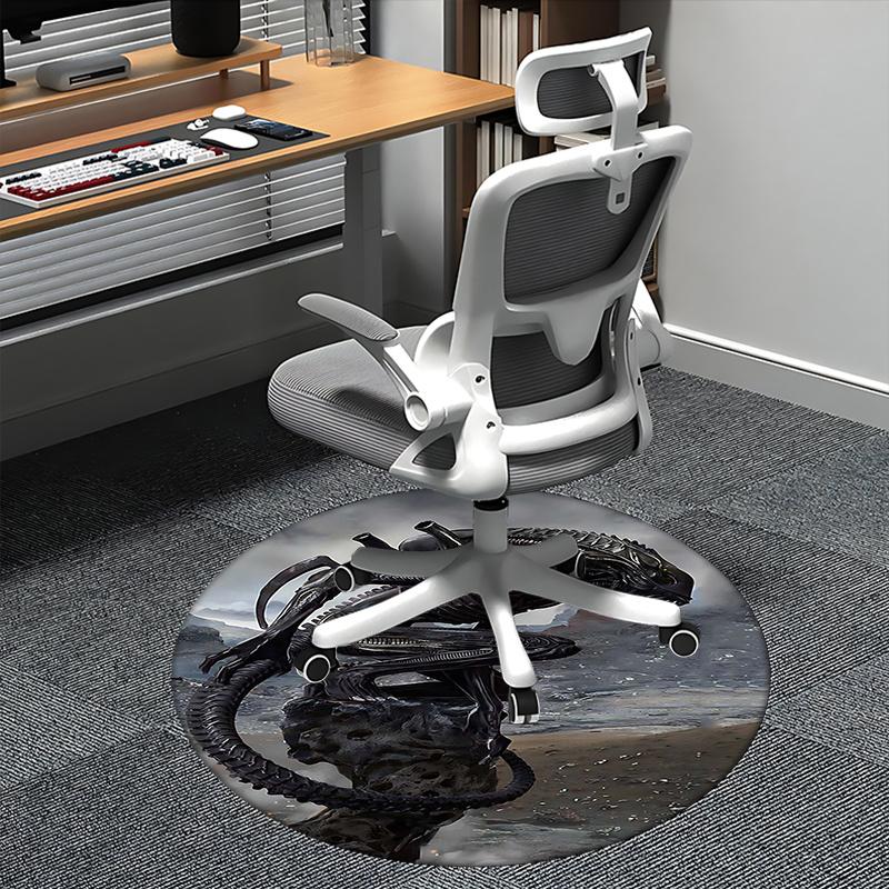 

Alien Xenomorph,Sci Fi Monster Chair mat Round Rug Office carpet, Non slip, Suitable for Living Rooms, Bedrooms,Decor1205851a 80cm by 80cm