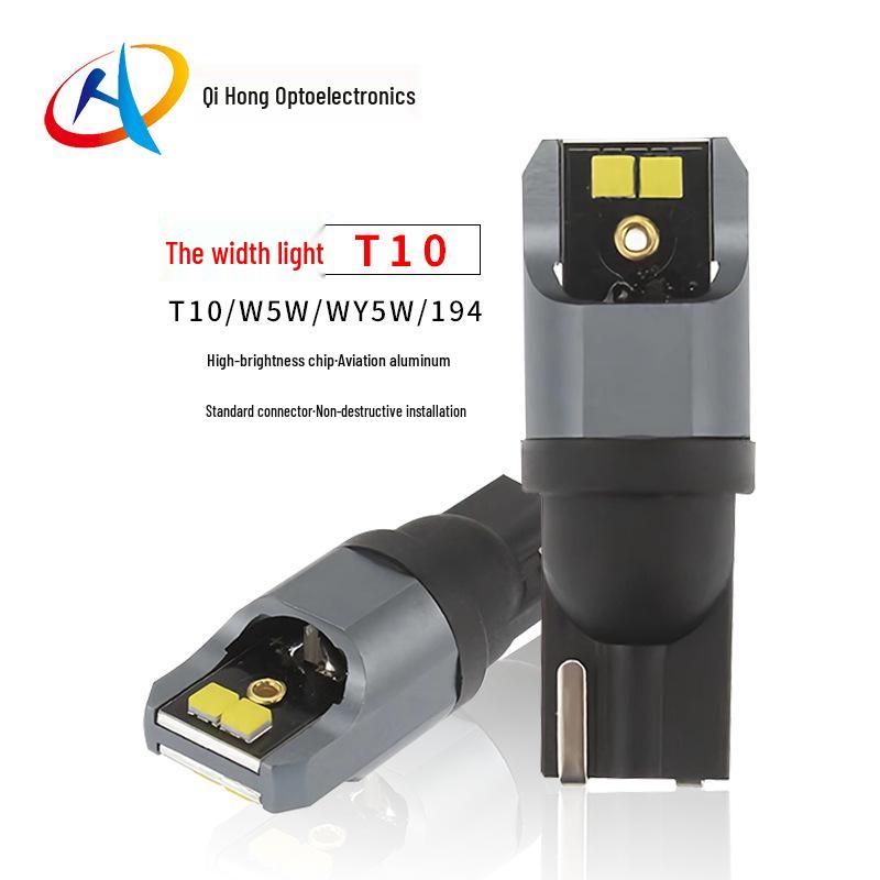 

Универсальная светодиодная автомобильная лампа T10 - W5W 194 Вставная приборная и габаритная лампа T10-4SMD-2020 оранжевый