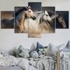 Unframed Canvas Poster, Modern Art, White Horses Canvas Poster, Ideal Gift For Bedroom Living Room Corridor, Wall Art Deocr