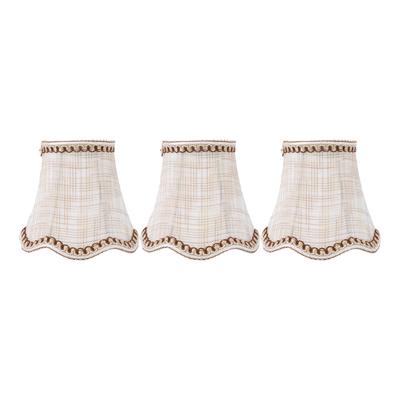 3pcs Lampshade Modern Minimalist Clip On Type Cloth Lamp Shade for E14 Bulb Candle Chandelier