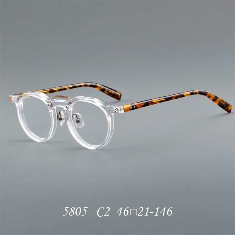 Blue Light Filter Reading Glasses Men Luxury Designer Small Oval Green Ultralight Acetate Frames Okulary