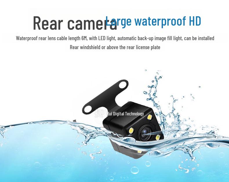 2-Zoll HD Dashcam mit Dreifach-Objektiv, WLAN und Mobiler Konnektivität – A22 Auto-Monitor