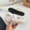 Velcro light mouth floral lace Mary Jane women's shoes new fashionable versatile hollow breathable