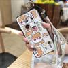 Cartoon Soft case Phone Case For Xiaomi 13 Ultra Lanyard Anti-knock Protective Ring Silicone Wristband Durable Cute