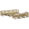 8 piece Garden Sofa Set Pressure Treated Pine Wood
