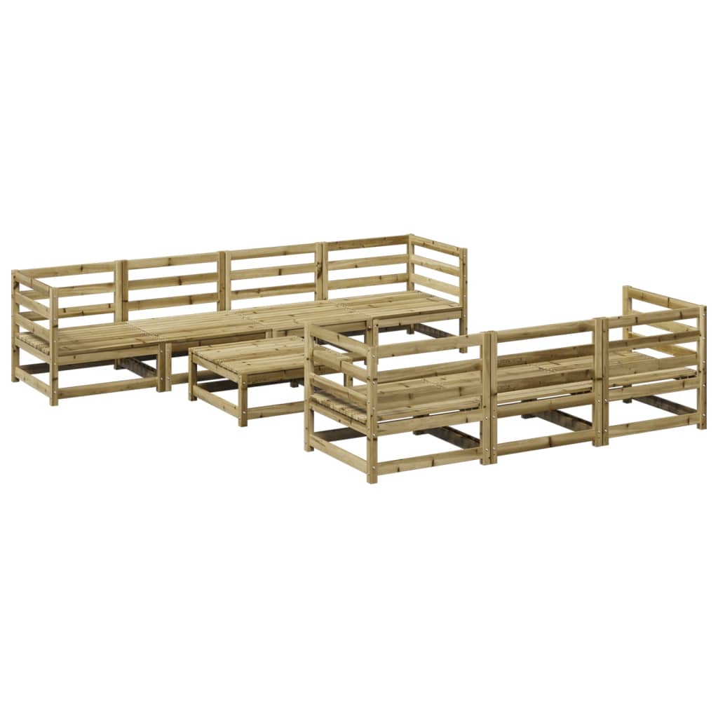 8 piece Garden Sofa Set Pressure Treated Pine Wood
