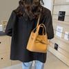 Trendy 2024 New Spring Fashion Women's Pu Bucket Bag Korean Style Crossbody Handbag