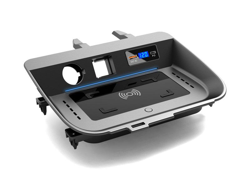 Bezprzewodowa Szybka Ładowarka TYPE-C do Toyota RAV4/Highlander z Przełącznikiem (2020-2023)