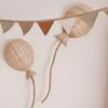 Ins Nordic Bamboo Rattan Balloon Wall Decoration Children's Room Wall Decoration Wall Decoration Pendant Living Room Home