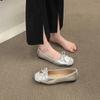 New Square-toed Flat Single-shoe Women's Casual Soft-soled Large-sized Shallow Ballet Shoes
