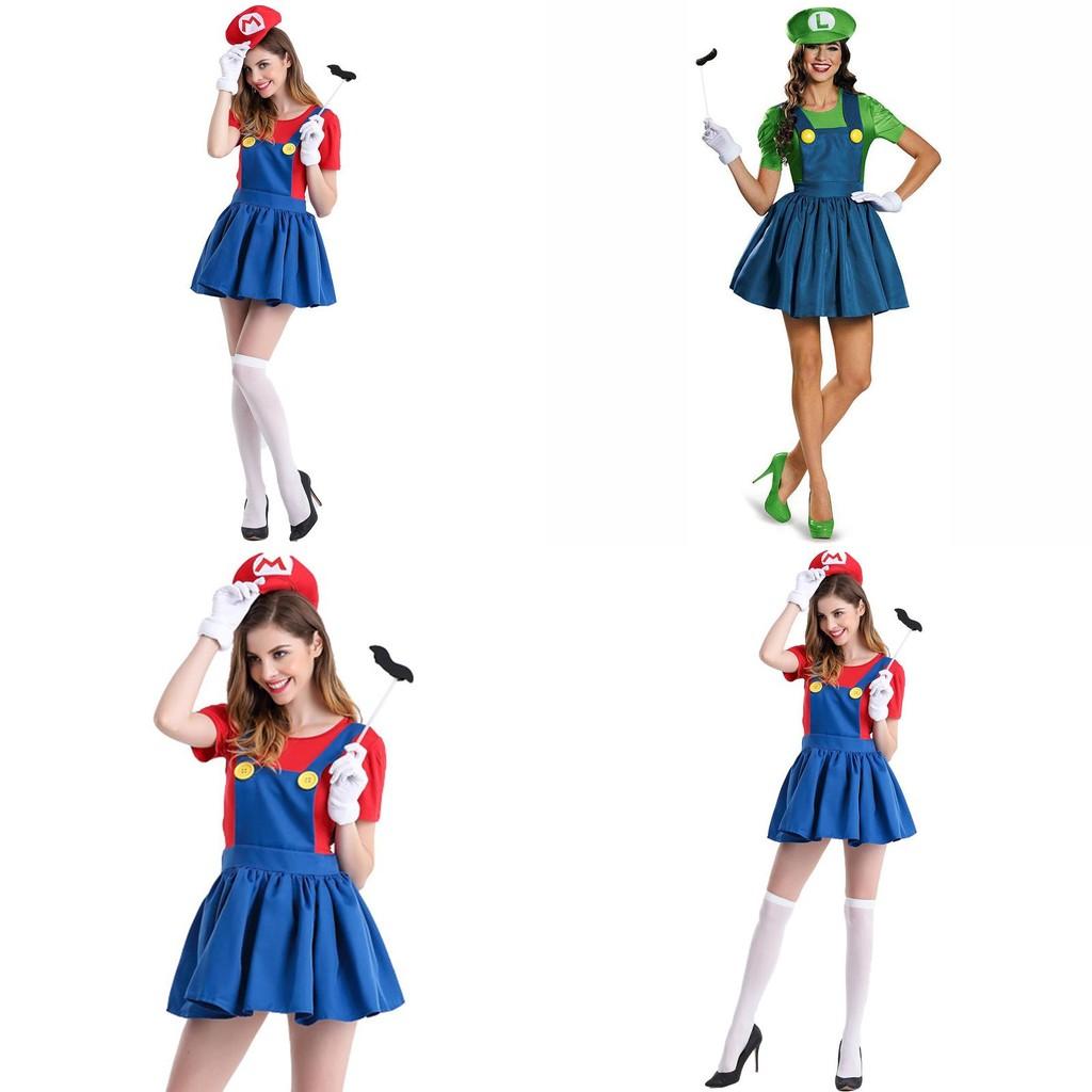 Disfraz de Luigi de Super Mario Bros de Alta Calidad para Mujer con Diseño Moderno