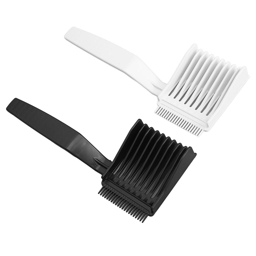 2pcs Professional Hair Cutting Comb Rounded Teeth Barber Fade Combs for Hair Salon