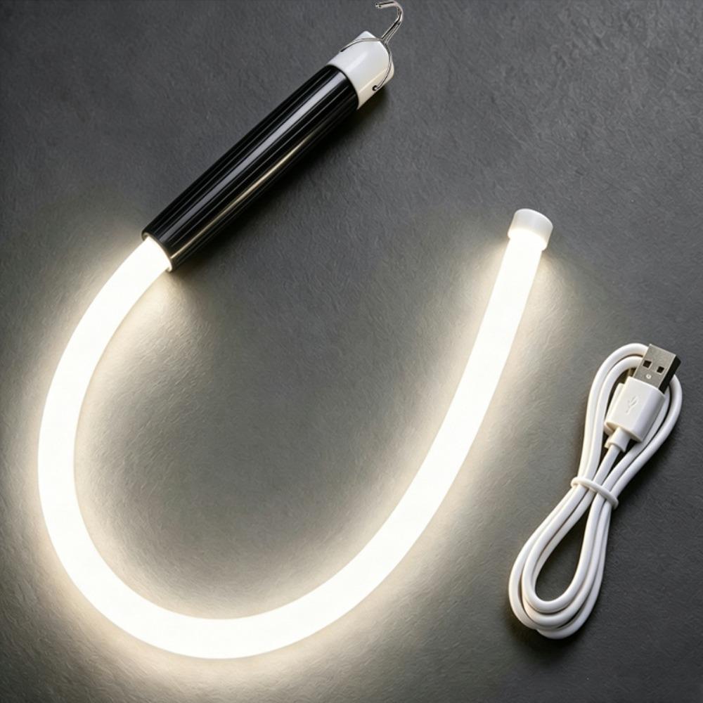Rechargeable Flexible Work Light Waterproof Inspection Lamp Portable LED Silicone Light Car Repair