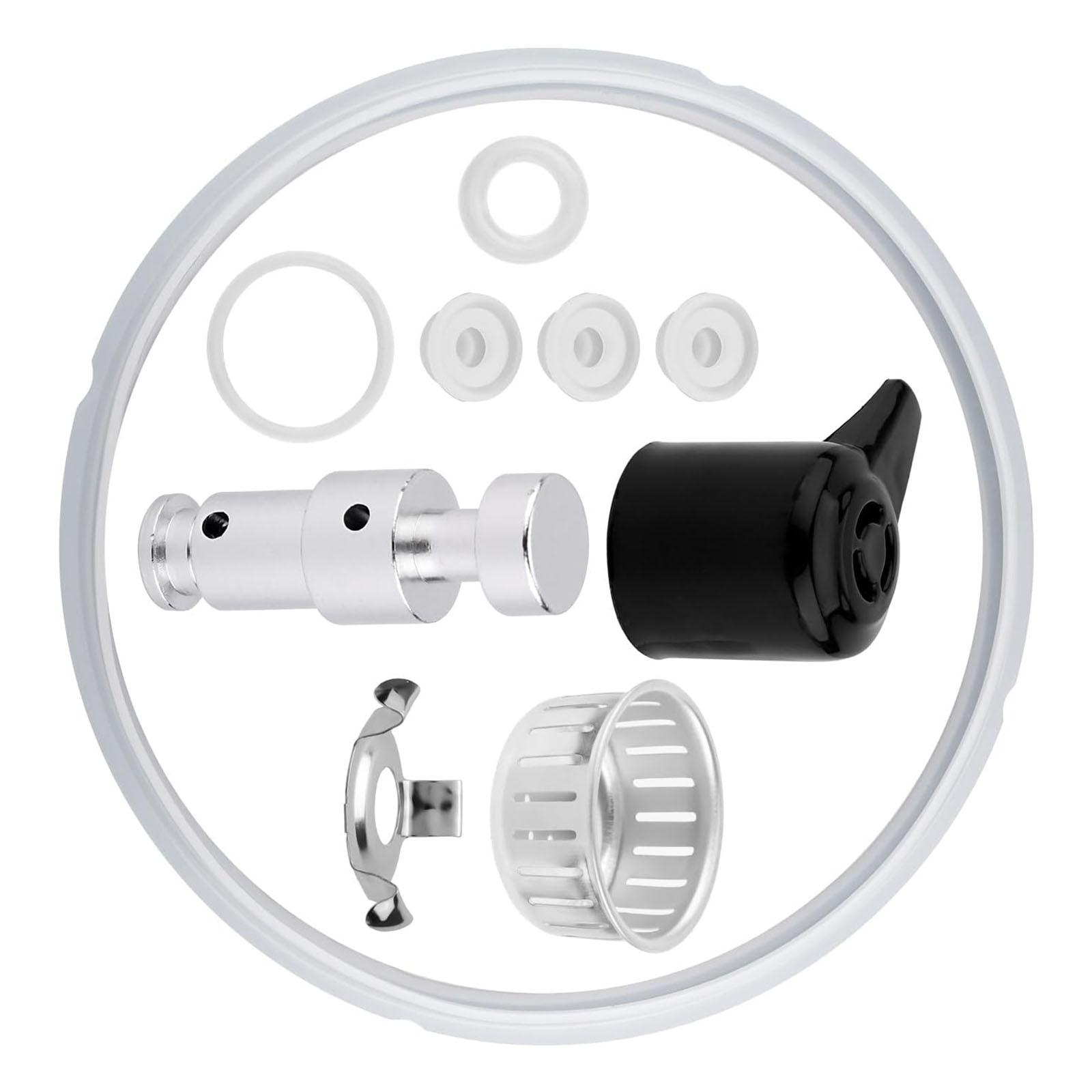 

Replacement Steam Release and Float Valves Set Steam Release Valves Plastic Texture for 8QT Electric Pressure Cooker 1