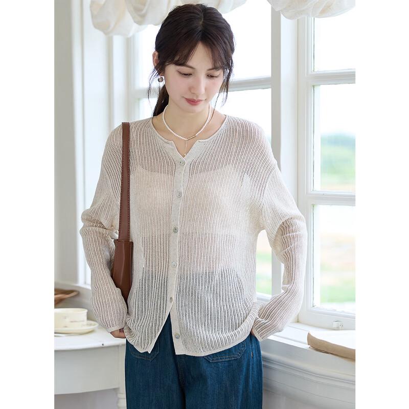 Mokana Women's Round Neck Long Sleeve Knit Sweater