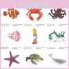 Oceanic PVC-Meereslebewesen-Figurenkollektion mit Walhai, Clownfisch und Oktopus