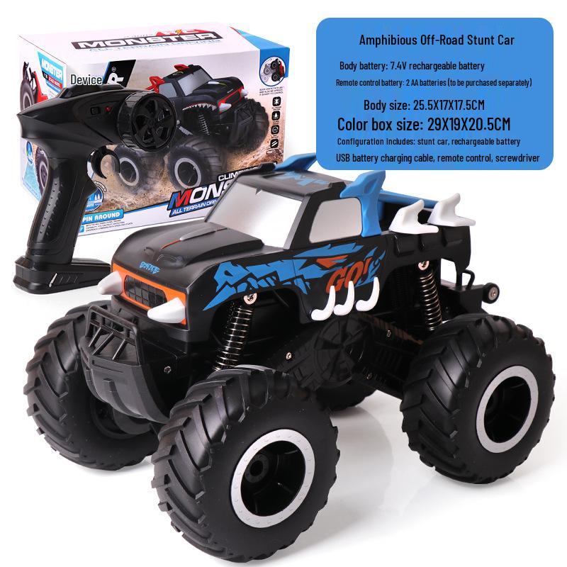 

2.4G Four-Wheel Drive Amphibious RC Car for Kids - Electric Drift Racing and Off-Road Toy Single Battery