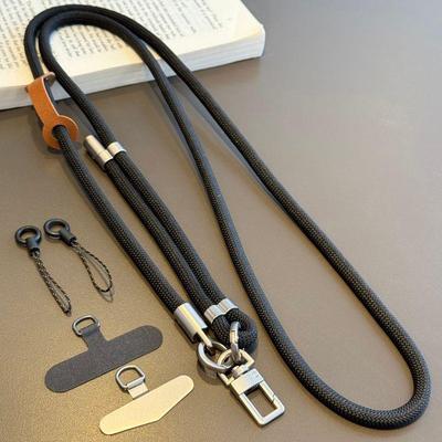 Hochwertiges einziehbares Metall-Handy-Lanyard für Männer & Frauen - Langes, verstellbares, strapazierfähiges Band mit einfachem Clip