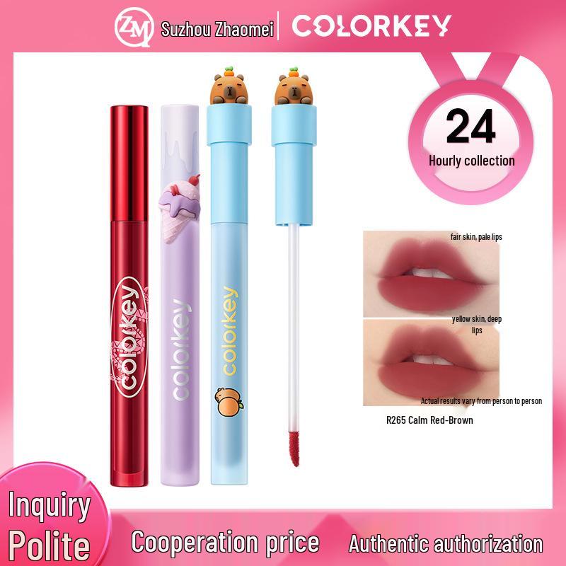 Capybara Colorkey Velvet Matte Lip Glaze for Women