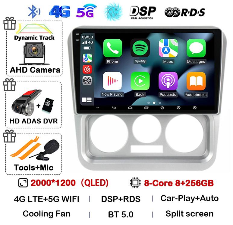 Android 14 Carplay Auto For Geely CK 2008 2009 2010 2011 2012 2013-2016 BT Car Radio DSP Multimedia Player Navigation GPS Stereo