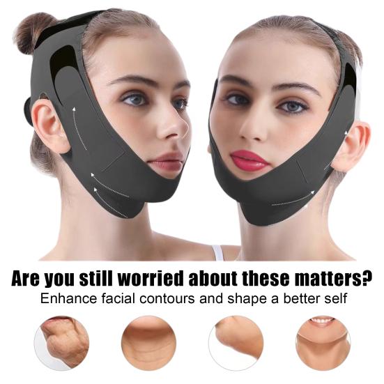Yousheng V Line Lifting Mask Chin Strap Face Slimming Strap Skin Women Firming Jawline Band Reusable Double Chin Reducer