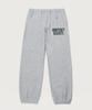 Reverse Weave French Terry Graphic Elastic Waist Jogger Pants Normal Grey