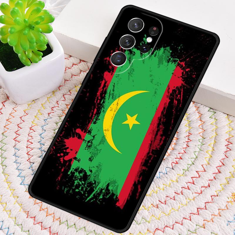 Mauritania Flag Silicone Phone Case For Samsung Galaxy note 10 pro S26 S25 S24 S23 S22 S21 Plus S25Ultra Capa Cover