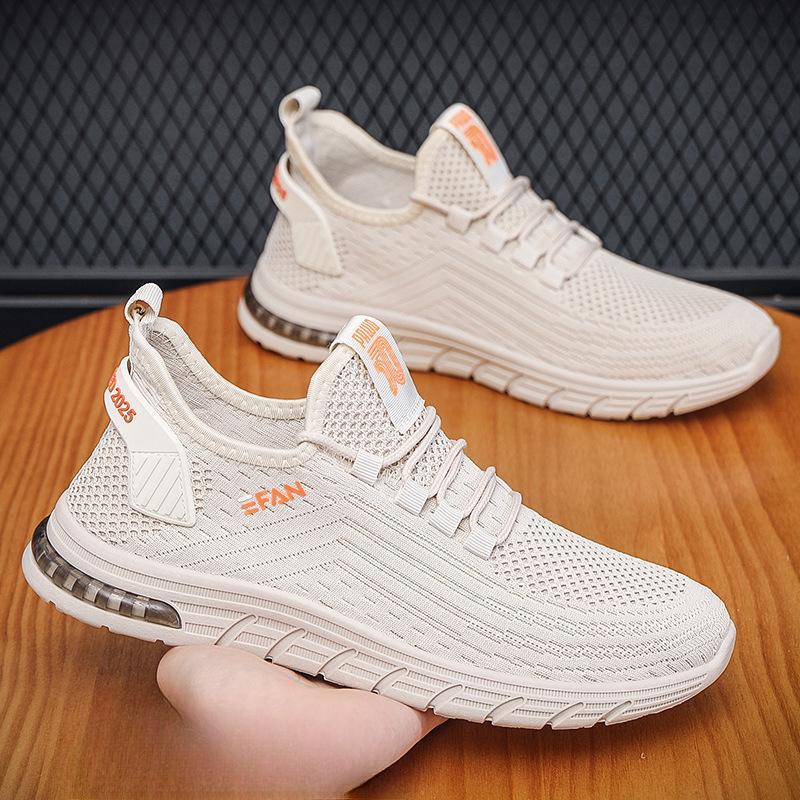 Herren Flyknit Sportschuhe, Mesh Laufschuhe, Reise Einzelschuhe