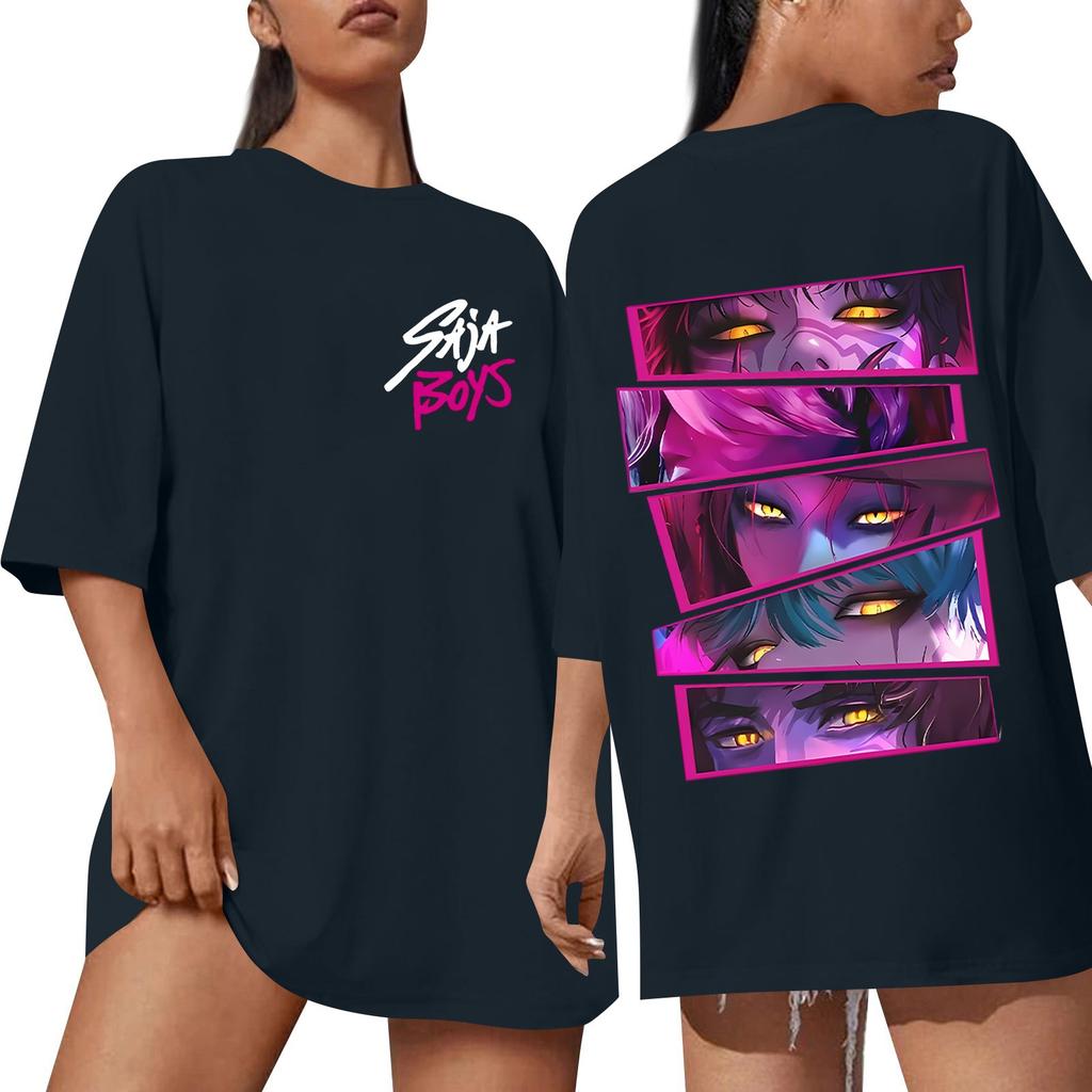 Women's Round Neck Short Sleeve T-shirt Casual Loose Top