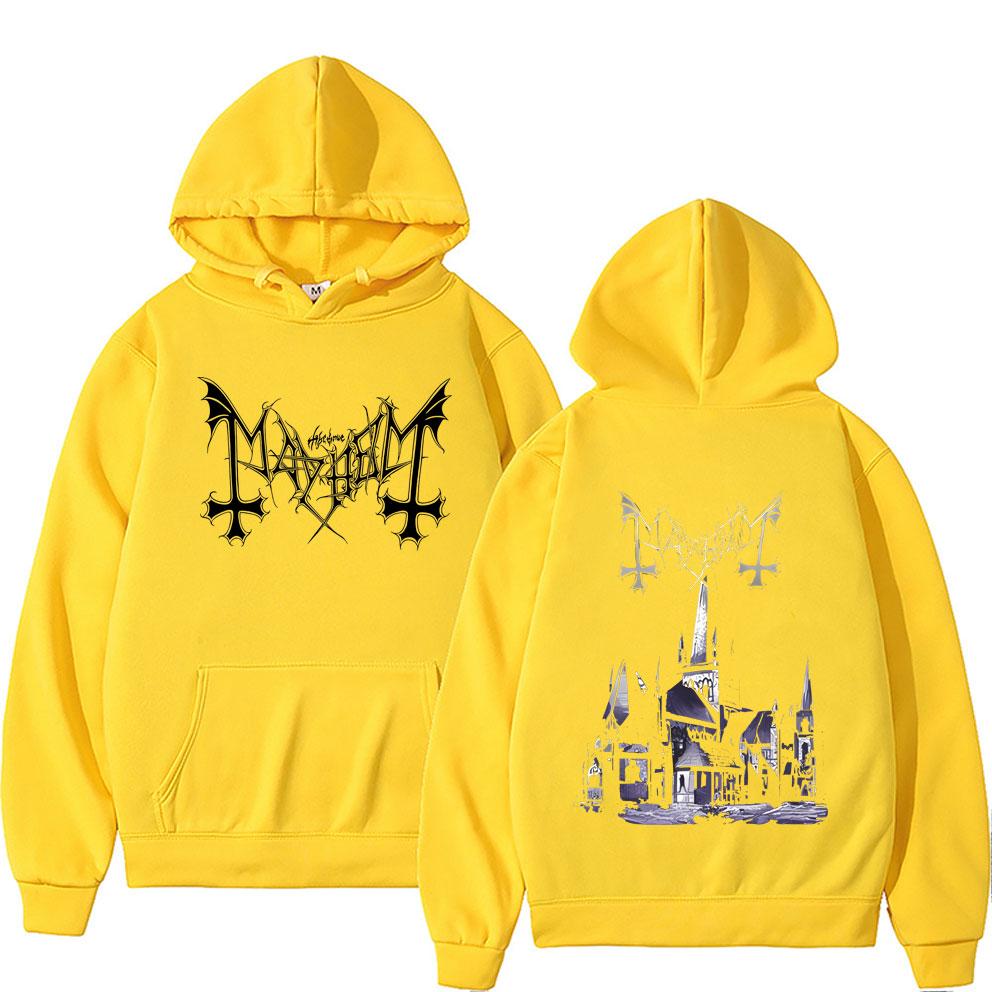 Mayhem De Mysteriis Dom Sathanas Graphic Pullover Men Women Fashion Death Black Metal Rock Male Classic Sweatshirt