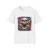 Unisex Softstyle T-Shirt Skull Rainbow Teeth Graffiti Street Art