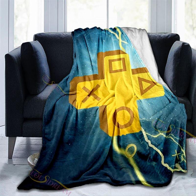 Zauberwürfel-Decke, Gamepad-Muster, warme weiche Flanell-Sofadecke, Nickerchen-Decke, Ganzjahresdecke für Erwachsene und Kinder, universell