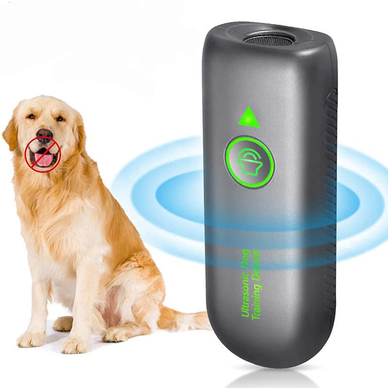 

New Ultrasonic Dog Trainer: Portable Anti-Bark & Pet Training Device темно-серого