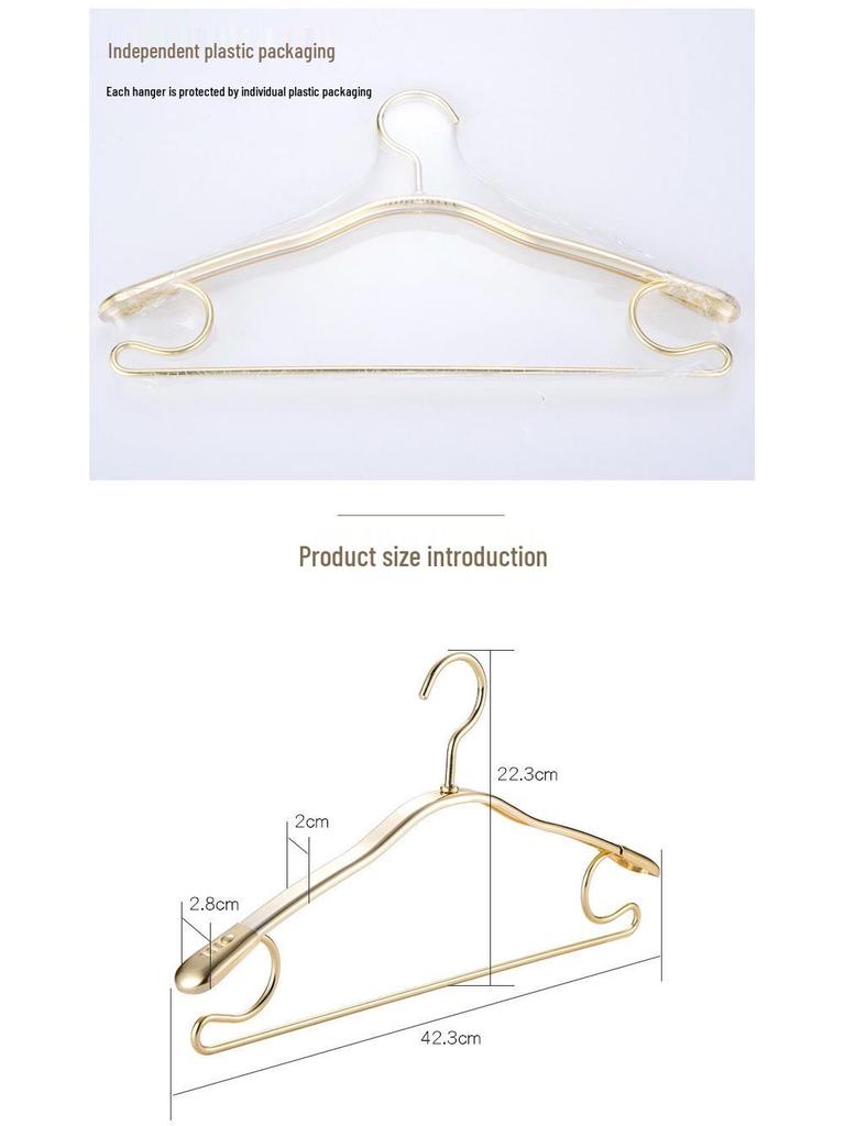 Aluminum Alloy Non-Slip Clothes Hanger with Hook: Traceless, Thickened, and Anti-Bump Design for Home Use