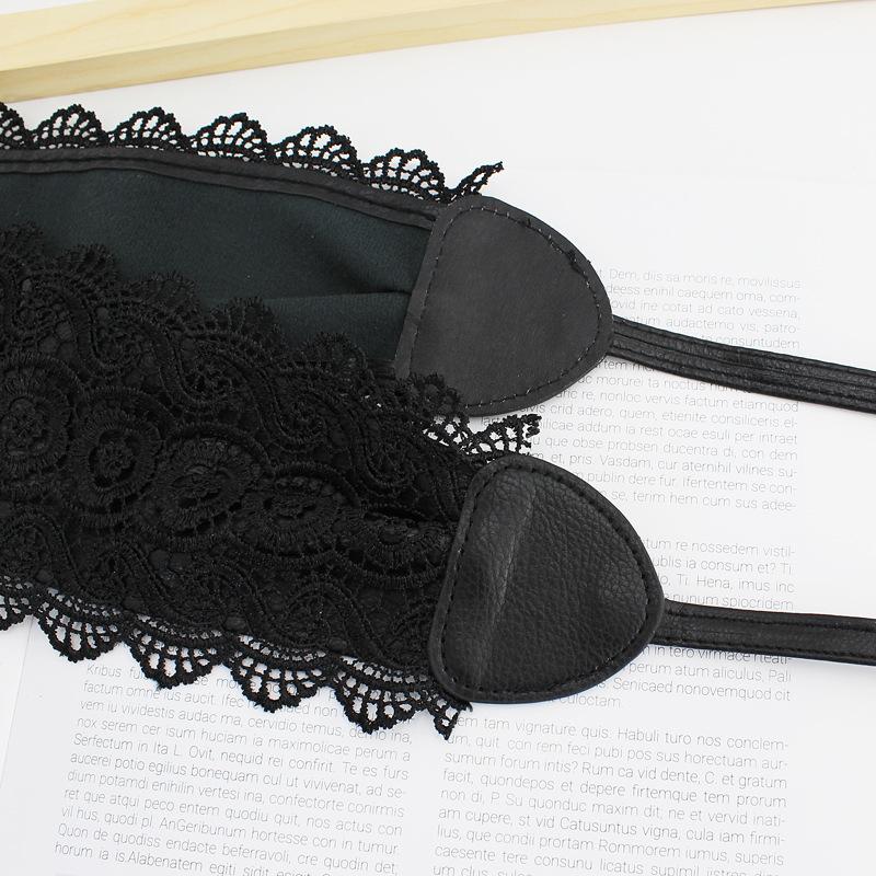 Robe Ceinture Large Nouée Sceau de Taille pour Femmes Sangle Décorative en Dentelle Extra Large