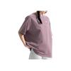 Reebok American Style Comfortable Versatile Round Neck Loose Short Sleeve T-Shirt Unisex T-Shirts Gray Purple 24SRM433UGP3