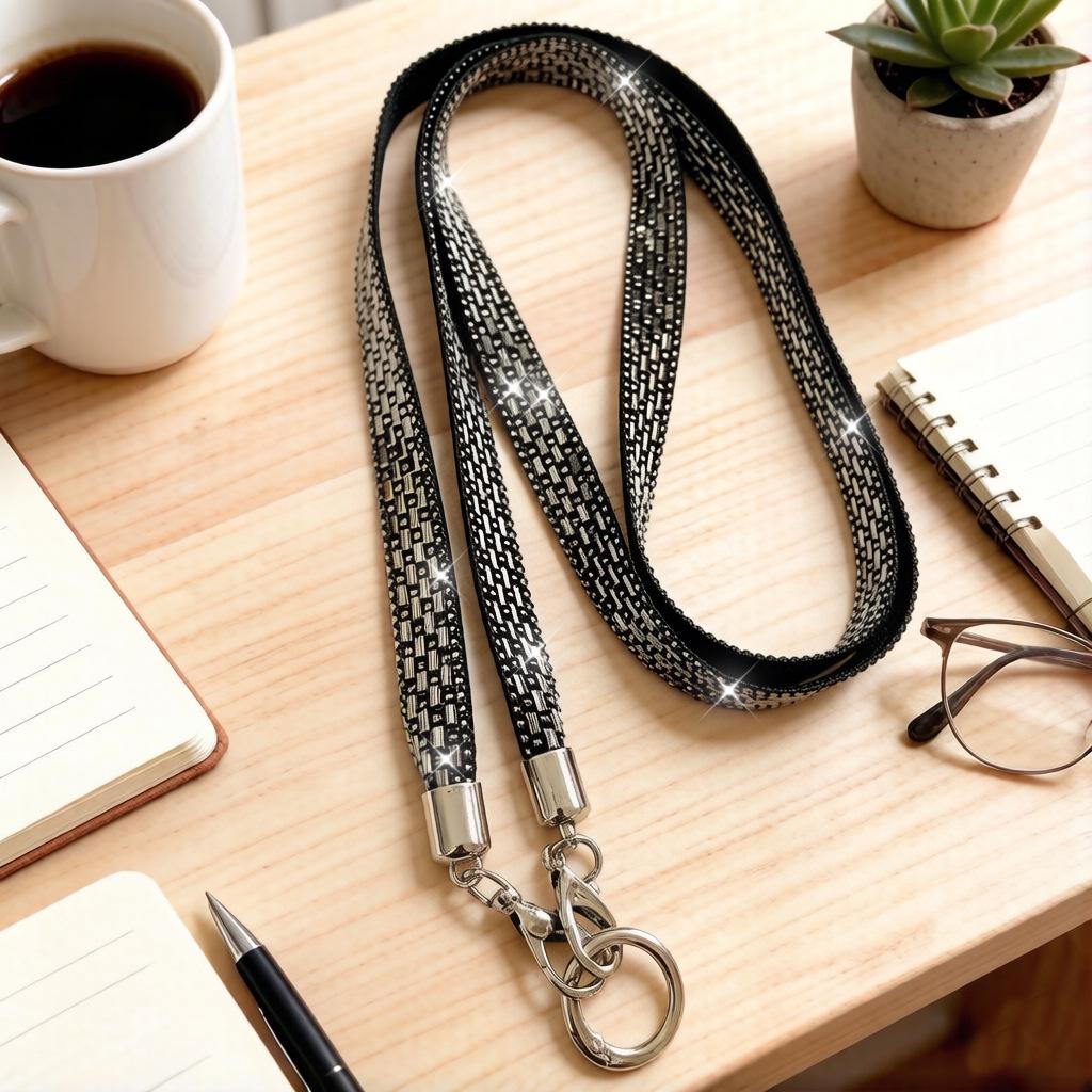 Elegant Rhinestone Phone Lanyard: Versatile Crossbody Strap & Anti-lost Bracelet