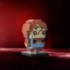 MOC Brickhead Z Chucky Model Building Blocks Horror Killers Doll Assembly Bricks Toy Children's Birthday Gift DIY Creative Toys