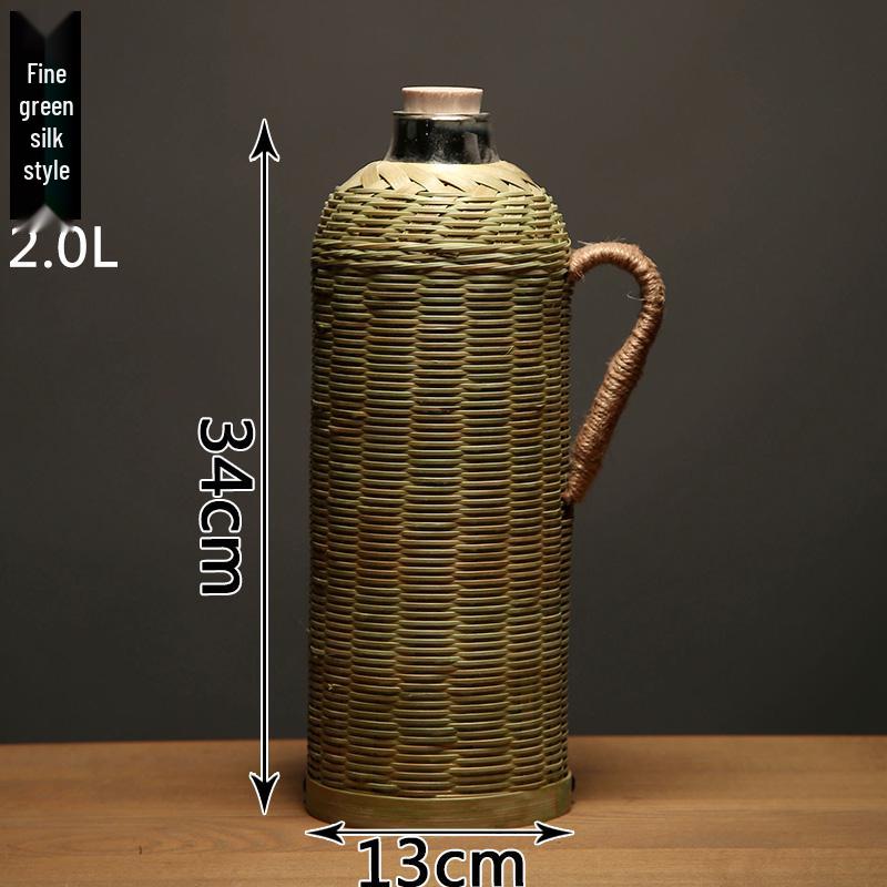 

Retro Glass-Lined Insulated Thermos Flask - Ideal for Tea Rooms and Home Use