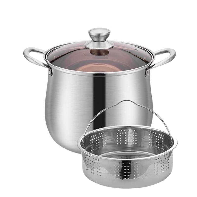 Sule Stainless Steel Stockpot with Steamer