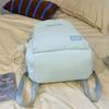 Middle School Student Schoolbag Women's Waterproof Solid Color Backpack