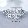 Vintage S925 Sterling Silver Celtic Knot Rings for Women Ethnic Style Viking Amulet Rings Party Jewelry