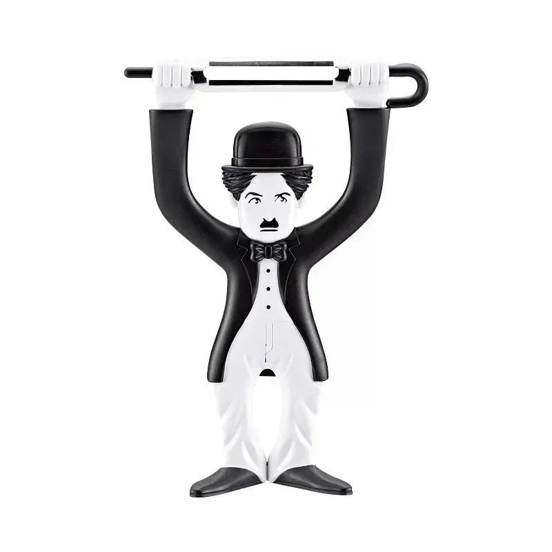 

Creative plastic character peeler, fruit vegetable potato Chaplin knife, cooking tool, kitchen small tool accessory, 1 piece чёрный