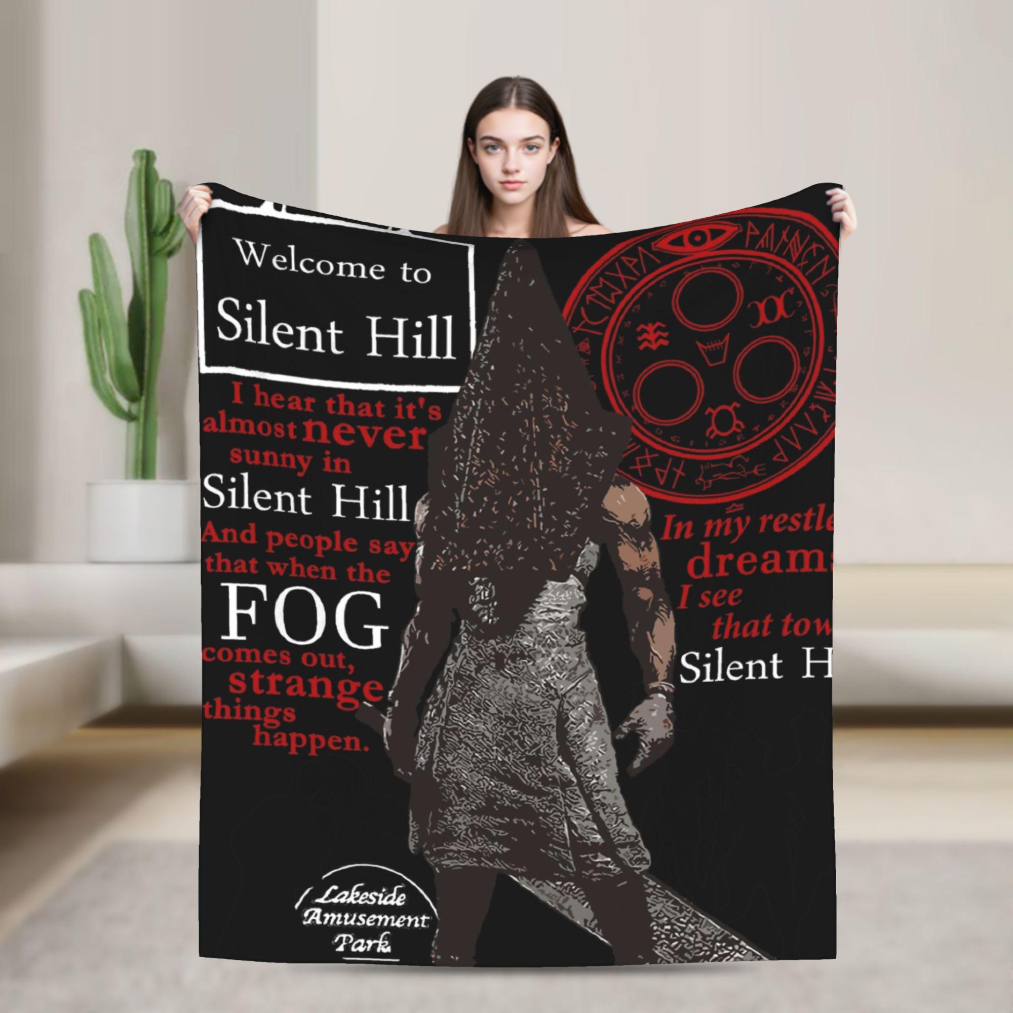 Silent Hill 2 Game Flannel Blanket Super Soft Throw Blanket for Outdoor Camping Fluffy Bedspread Sofa Bed Cover 75X95CM