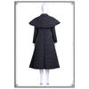 Wednesday Cosplay Costume Halloween Woollen Coat Women Trench Carnival Party Comic-con Role Playing Outfits