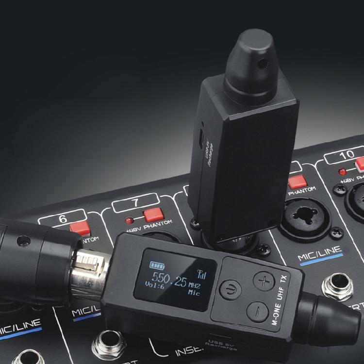 Convenient Wireless Microphone System Converter Built in 1000MAh Battery