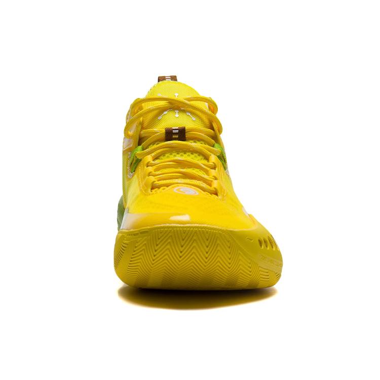 New LiNing Shadow 3 Cushioning Anti Slip And Wear Resistant Low Top Basketball Shoes Men's Kiwi Yellow Summer ABPS041-2