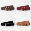 Leather Belt For Women With Zinc Alloy Buckle Stylish Casual And Office Wear